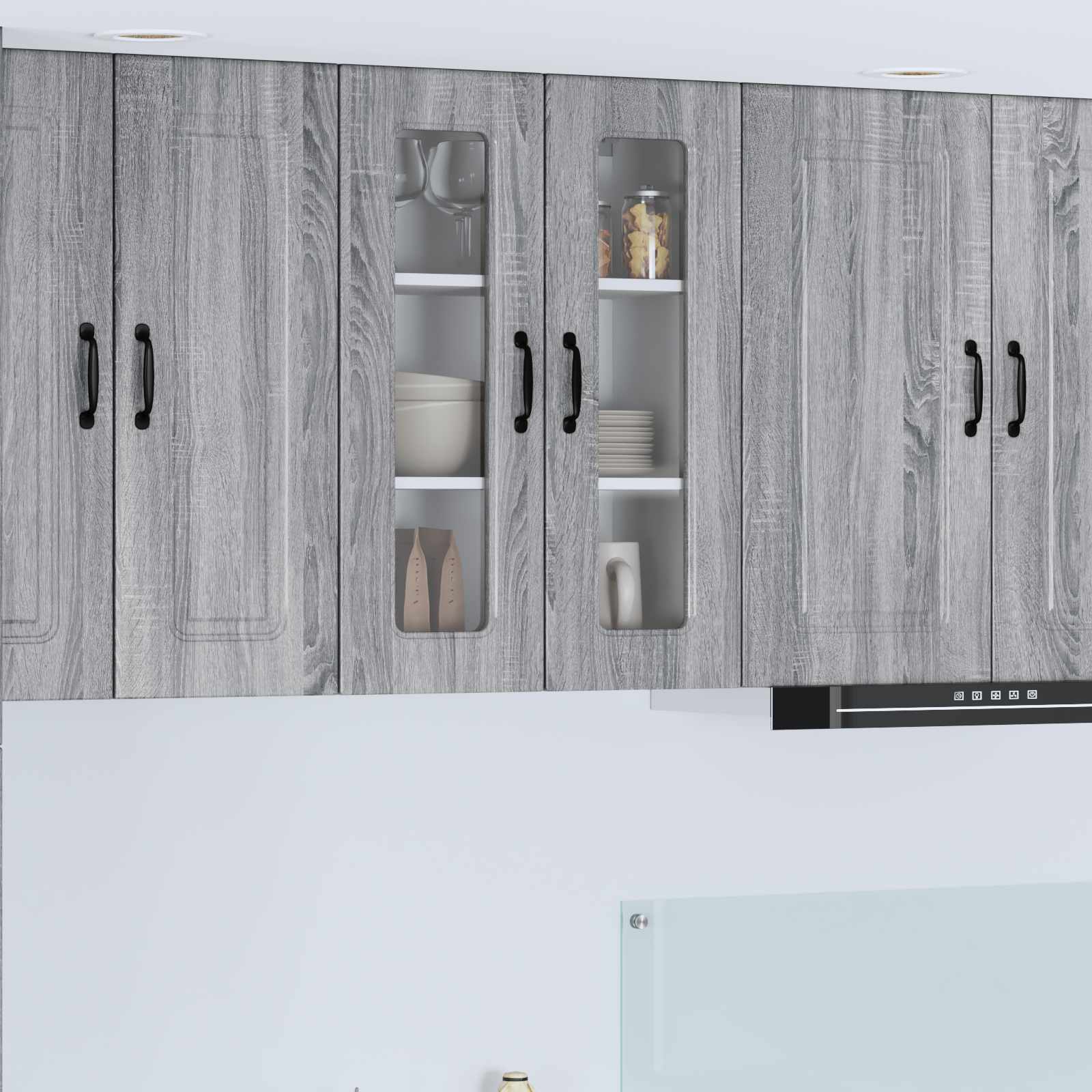 Mobile da cucina con lo scaffale-Armadio da cucina Grigio Sonoma 60 x 31 x 80 cm 787402