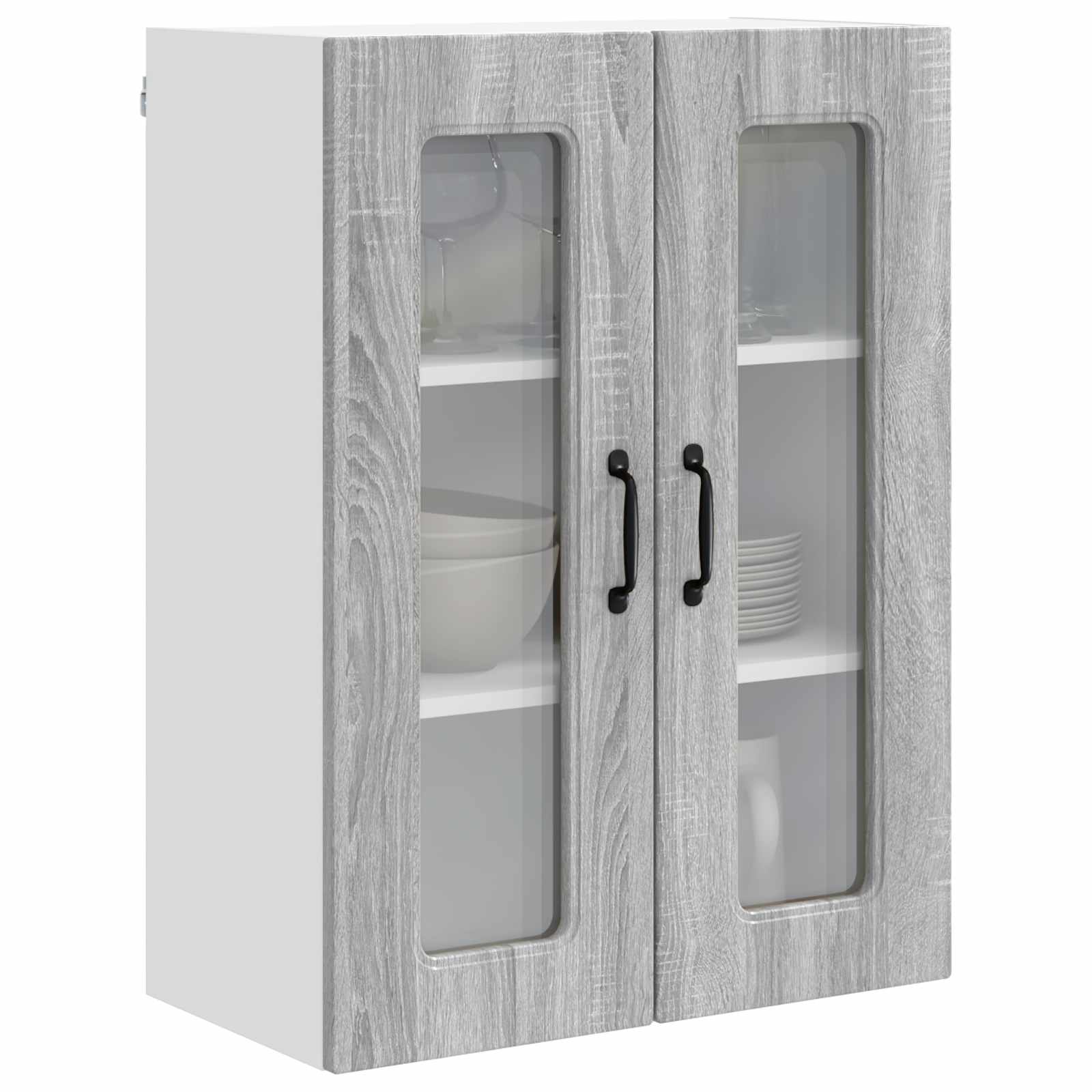 Mobile da cucina con lo scaffale-Armadio da cucina Grigio Sonoma 60 x 31 x 80 cm 787402