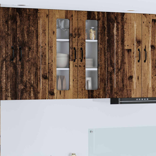 Mobile da cucina con lo scaffale-Armadio da cucina Legno vecchio 60 x 31 x 80 cm 637841