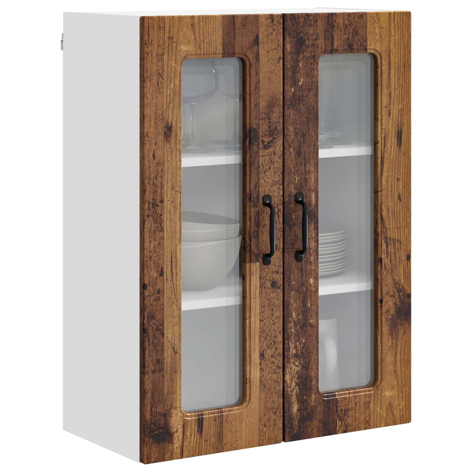 Mobile da cucina con lo scaffale-Armadio da cucina Legno vecchio 60 x 31 x 80 cm 637841