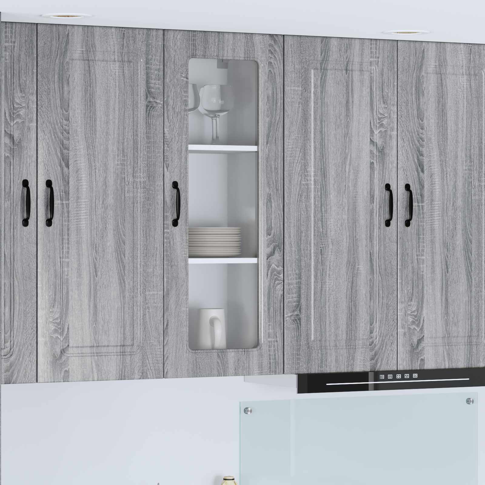 Mobile da cucina con lo scaffale-Armadio da cucina Grigio Sonoma 40 x 31 x 100 cm 860289