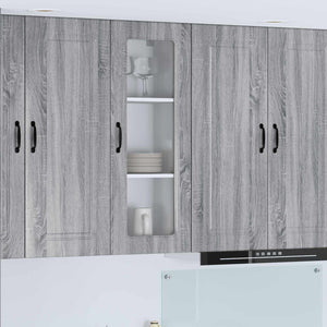 Mobile da cucina con lo scaffale-Armadio da cucina Grigio Sonoma 40 x 31 x 100 cm 860289