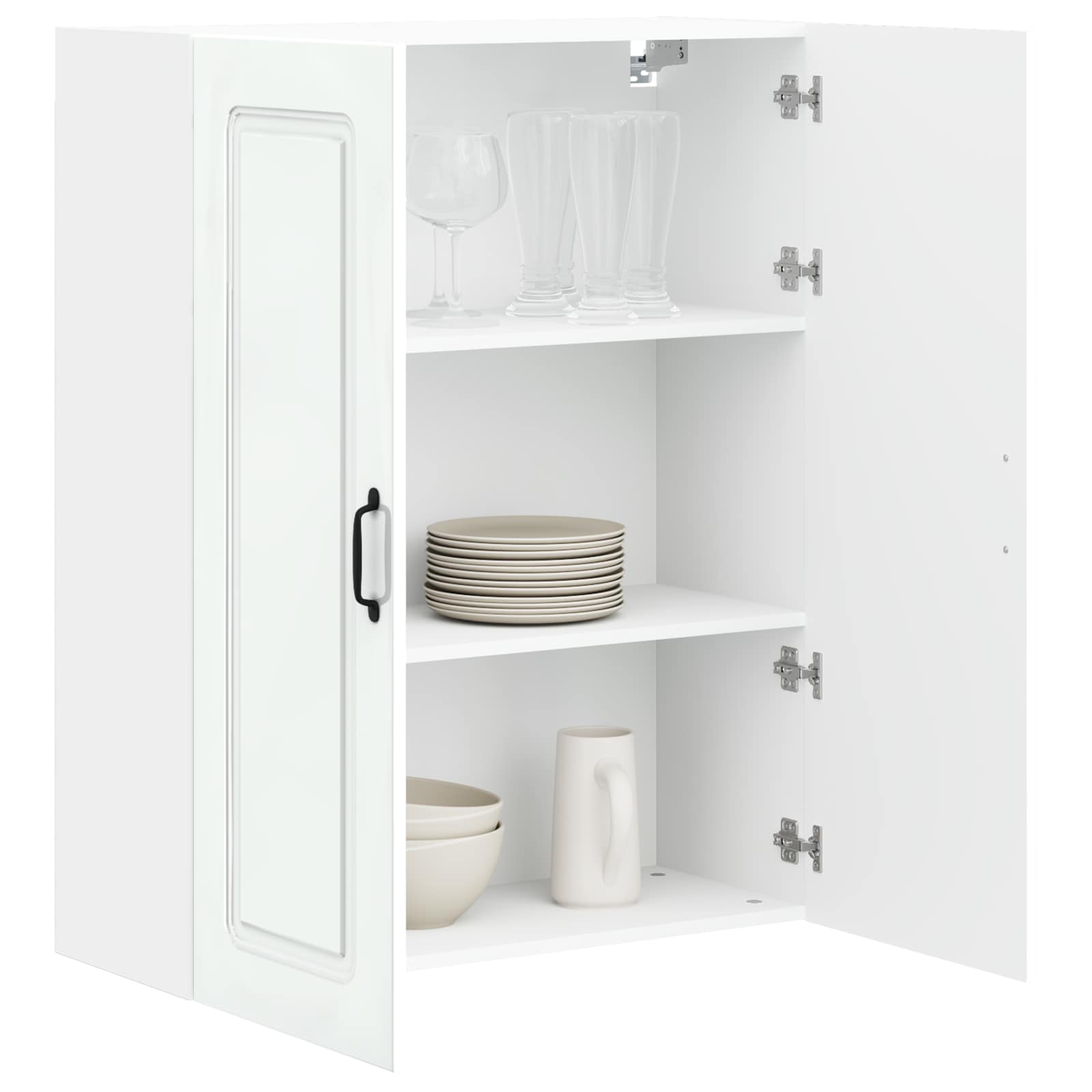 Mobile da cucina con lo scaffale Bianco Lucido 80 x 31 x 100 cm 884798