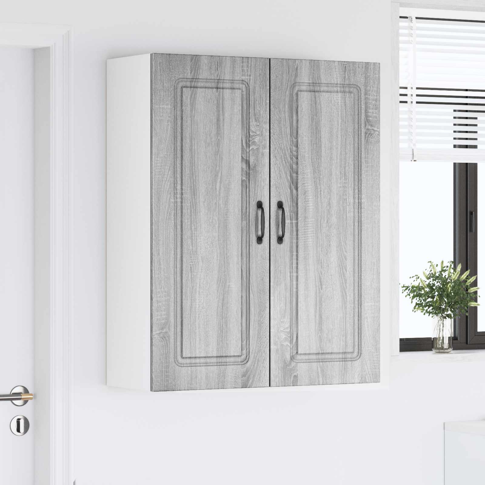 Mobile da cucina con lo scaffale Grigio Sonoma 80 x 31 x 100 cm 884800