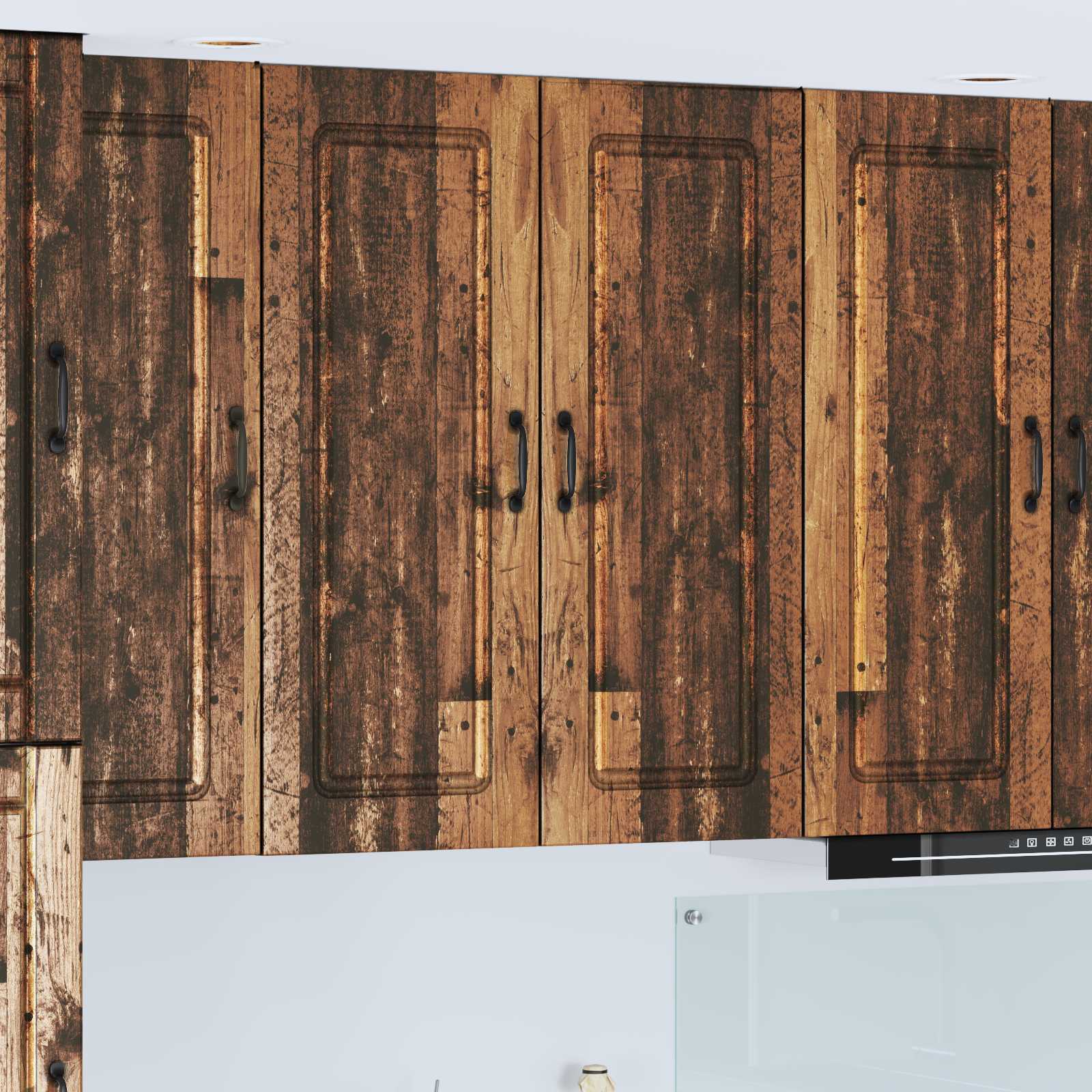 Mobile da cucina con lo scaffale-Armadio da cucina Legno vecchio 80 x 31 x 100 cm 317560