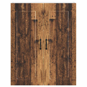 Mobile da cucina con lo scaffale Legno vecchio 80 x 31 x 100 cm 884802