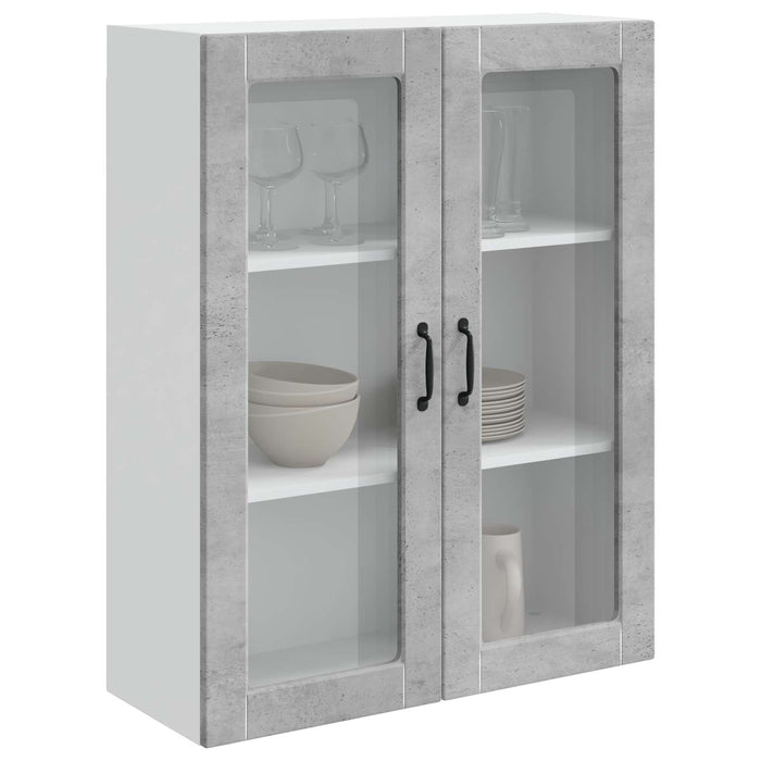 Mobile da cucina-Armadio da cucina Grigio cemento 80 x 31 x 100 cm 565585