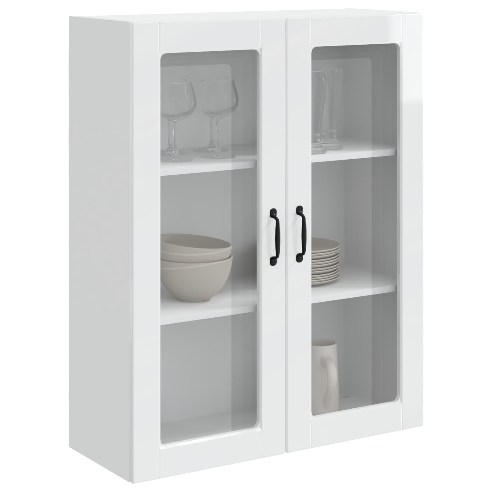 Mobile da cucina con lo scaffale Bianco Lucido 80 x 31 x 100 cm 884808
