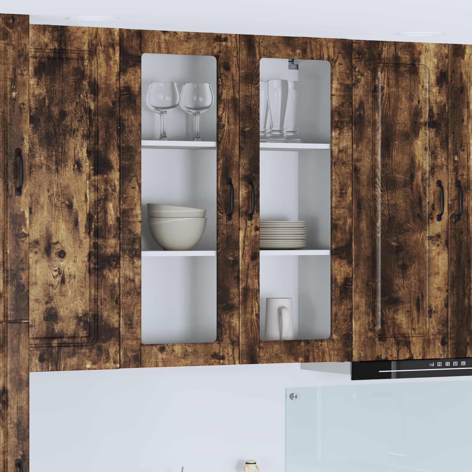 Mobile da cucina-Armadio da cucina Rovere fum¨¦ 80 x 31 x 100 cm Legno multistrato 766912