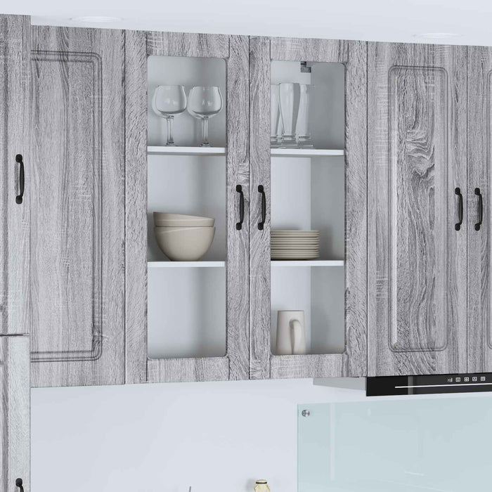 Mobile da cucina con lo scaffale-Armadio da cucina Grigio Sonoma 80 x 31 x 100 cm 130485