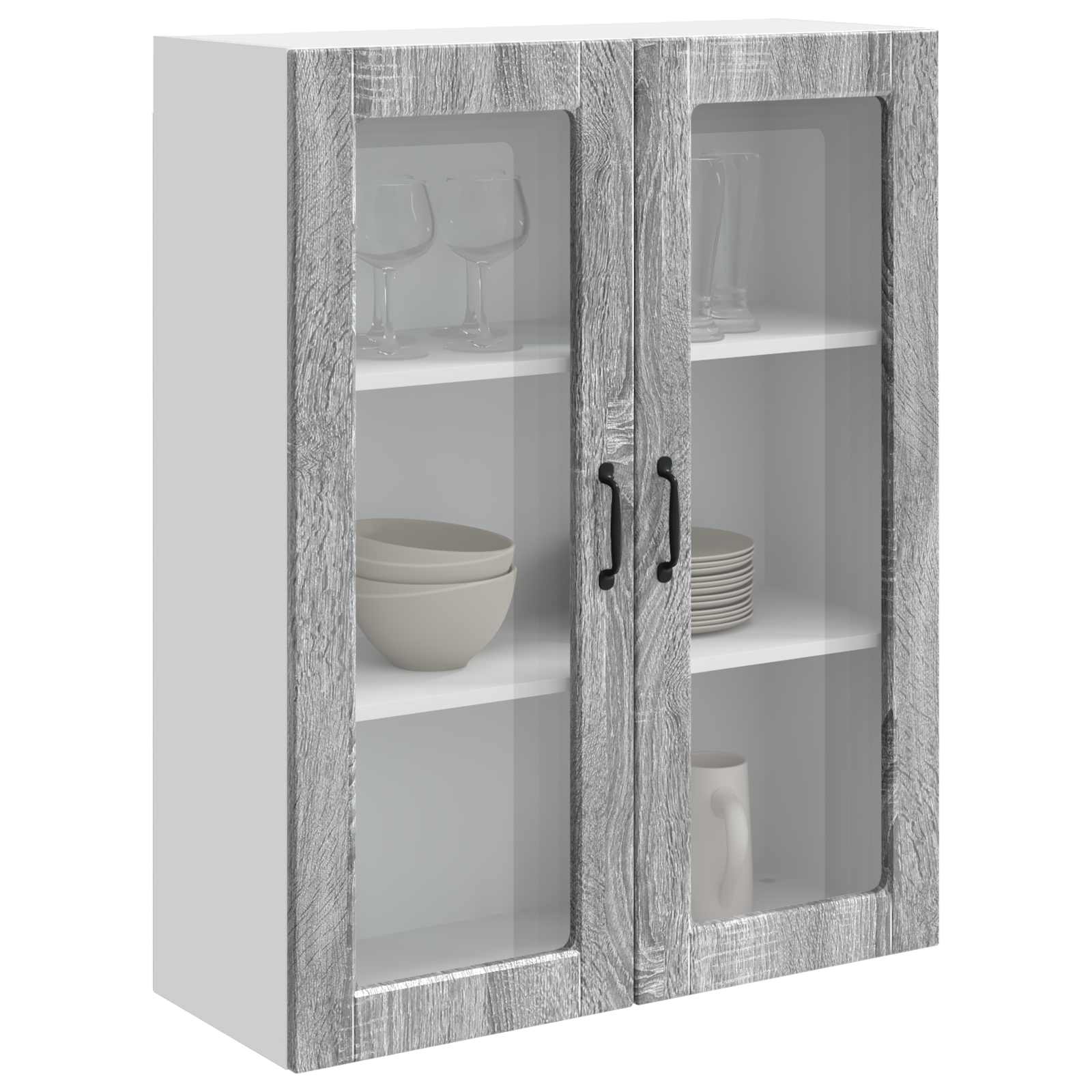 Mobile da cucina con lo scaffale Grigio Sonoma 80 x 31 x 100 cm 884810
