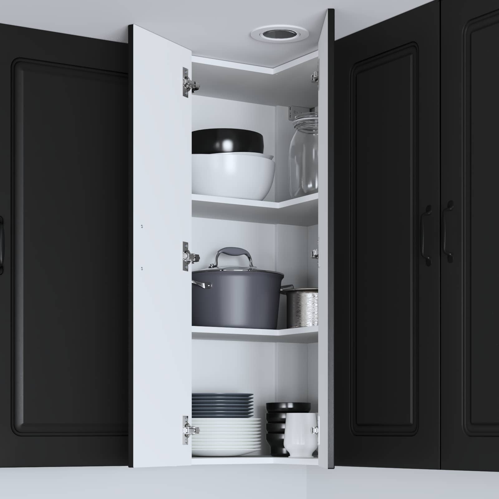 Mobile da cucina Nero 57 x 57 x 100 cm Legno multistrato 884815