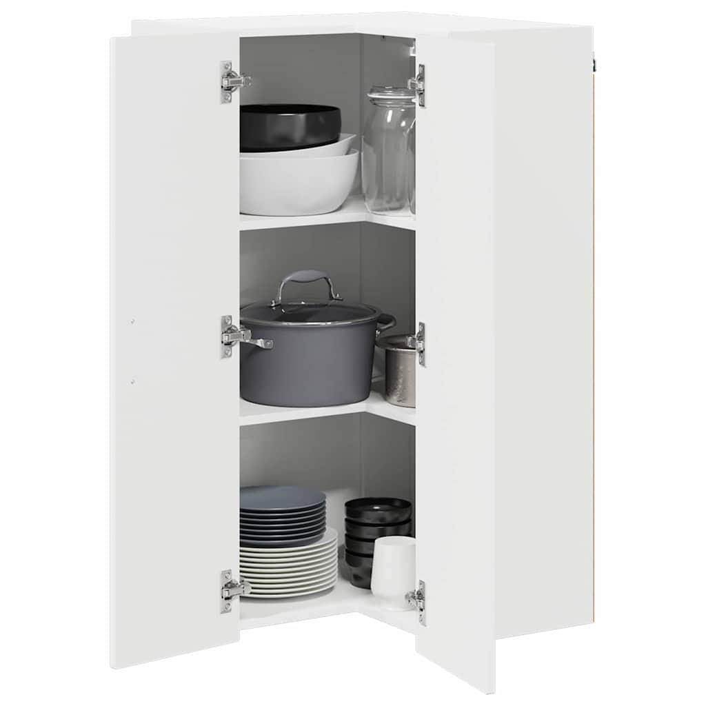 Mobile da cucina con lo scaffale-Armadio da cucina Bianco Lucido 57 x 57 x 100 cm 458932