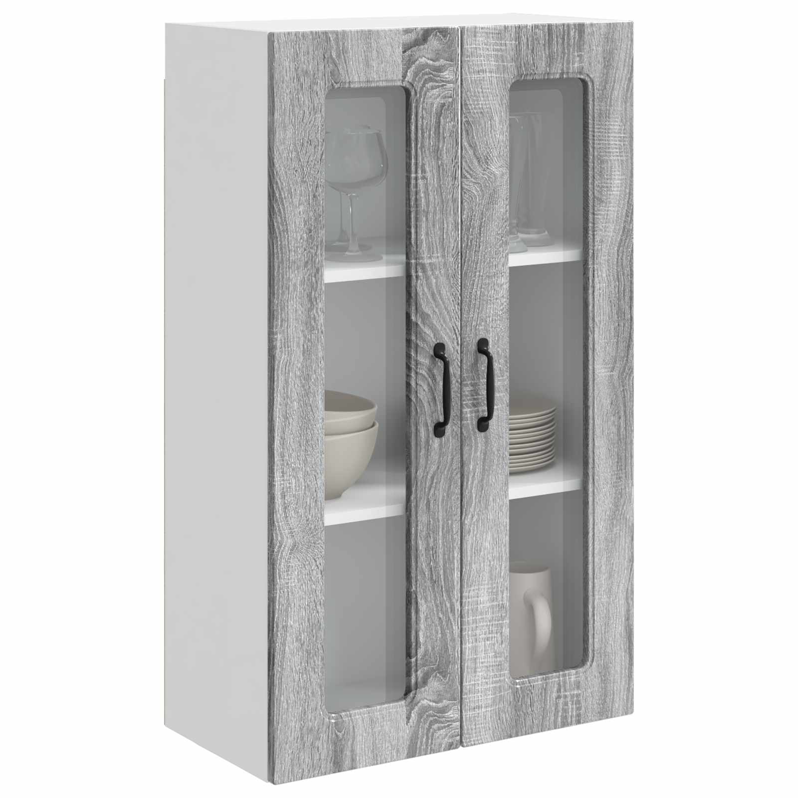 Mobile da cucina con lo scaffale-Armadio da cucina Grigio Sonoma 60 x 31 x 100 cm 506522