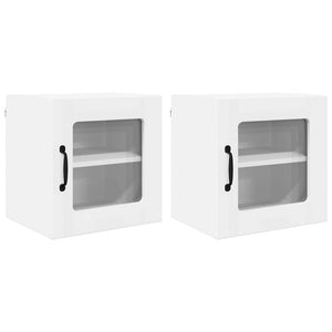Pensile cucina 2 pcs Bianco 40 x 31 x 40 cm Legno multistrato 884835
