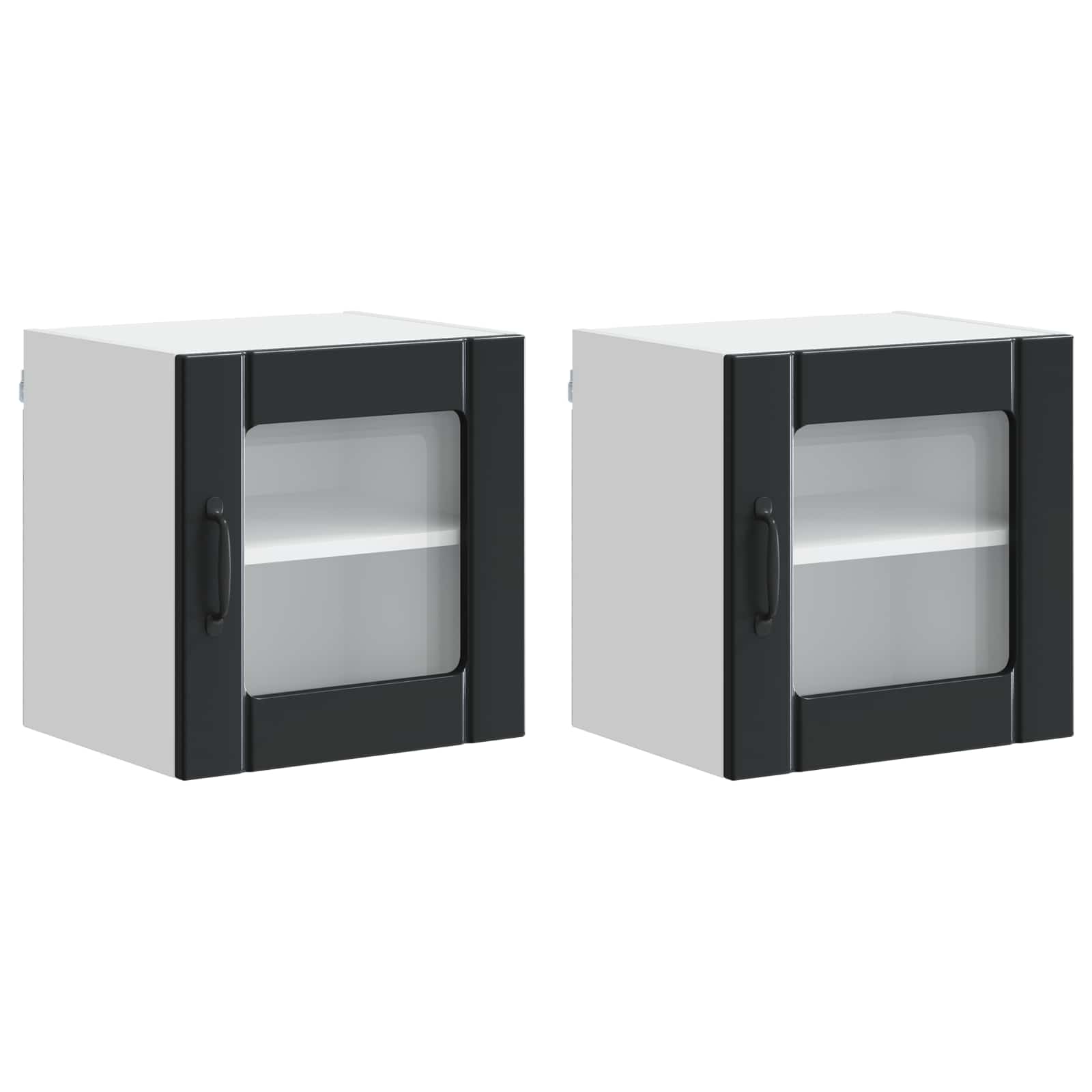 Mobile da cucina 2 pcs Nero 40 x 31 x 40 cm Legno multistrato 884837