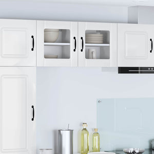 Mobile da cucina 2 pz-Set di 2 Armadio da cucina Bianco Lucido 40 x 31 x 40 cm 448479