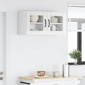 Mobile da cucina 2 pcs Bianco Lucido 40 x 31 x 40 cm 884843