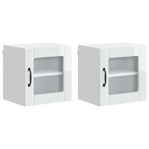 Mobile da cucina 2 pcs Bianco Lucido 40 x 31 x 40 cm 884843