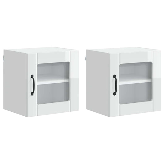 Mobile da cucina 2 pcs Bianco Lucido 40 x 31 x 40 cm 884843