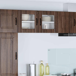 Mobile da cucina 2 pz-Set di 2 Armadio da cucina Rovere Marrone 40 x 31 x 40 cm 985162