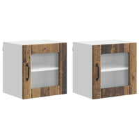 Mobile da cucina 2 pz-Set di 2 Armadio da cucina Legno vecchio 40 x 31 x 40 cm 347345