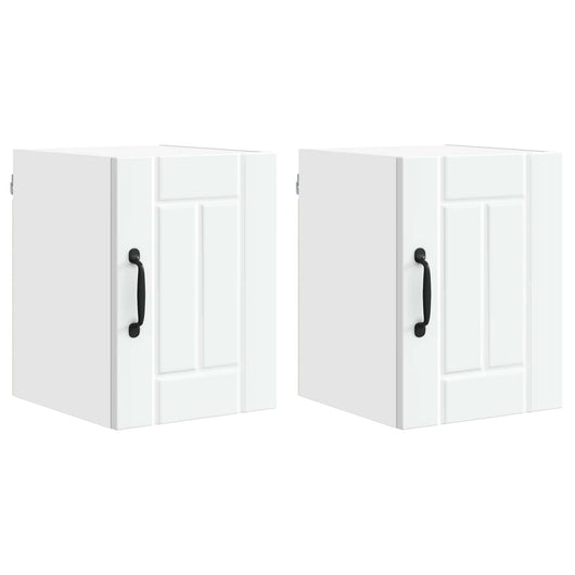 Mobile da cucina 2 pcs Bianco 30 x 31 x 40 cm Legno multistrato 884855