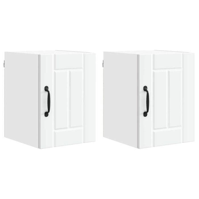 Mobile da cucina 2 pcs Bianco 30 x 31 x 40 cm Legno multistrato 884855