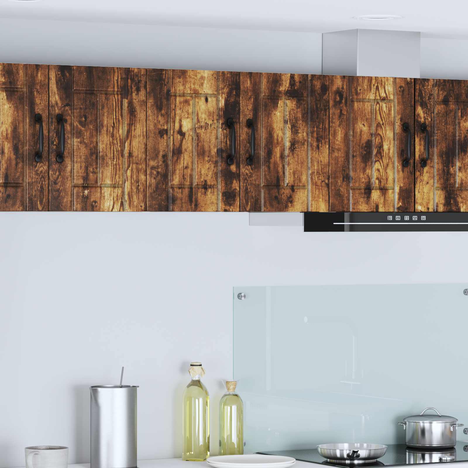 Mobile da cucina 2 pz-Set di 2 Armadio da cucina Rovere fum¨¦ 30 x 31 x 40 cm 774195