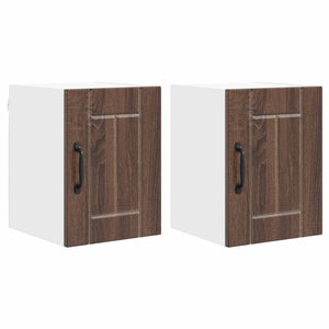 Mobile da cucina 2 pz-Set di 2 Armadio da cucina Rovere Marrone 30 x 31 x 40 cm 824409