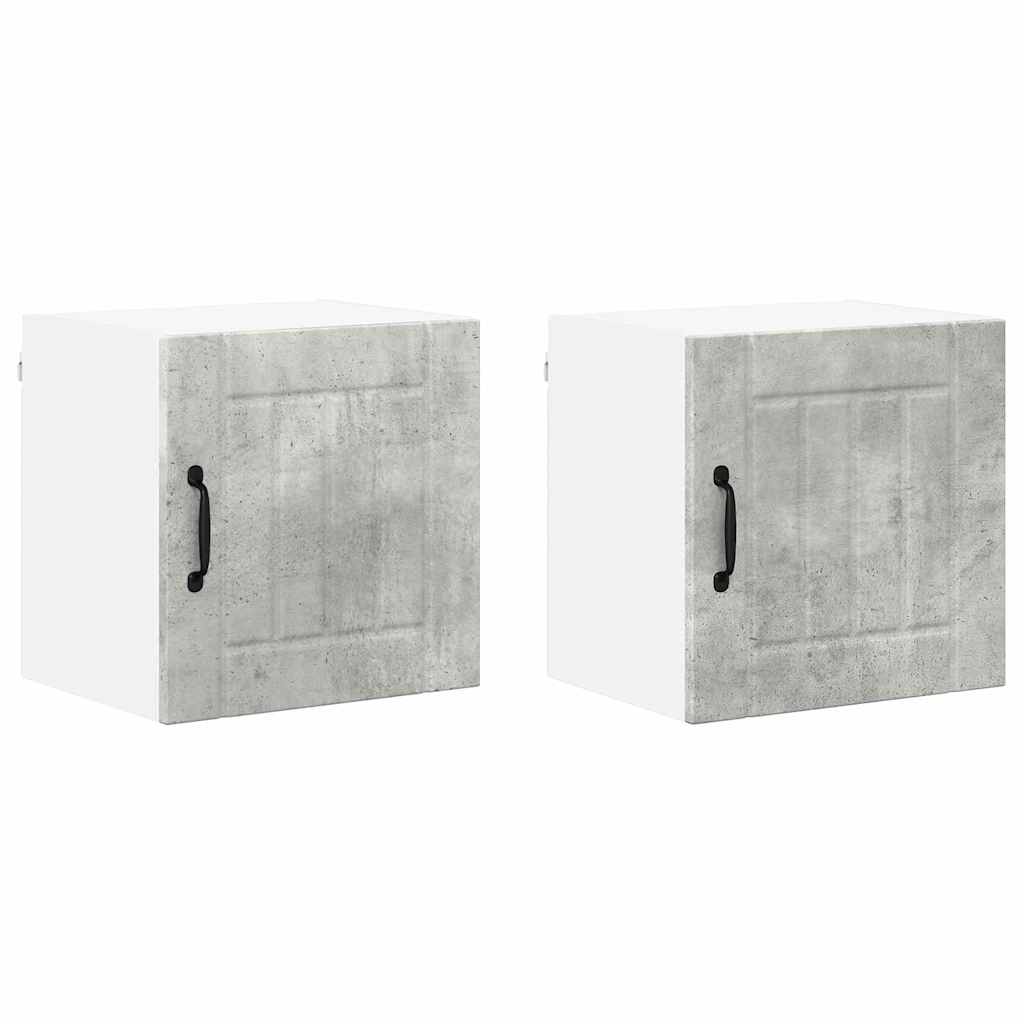 Mobile da cucina 2 pcs Grigio cemento 40 x 31 x 40 cm 884881
