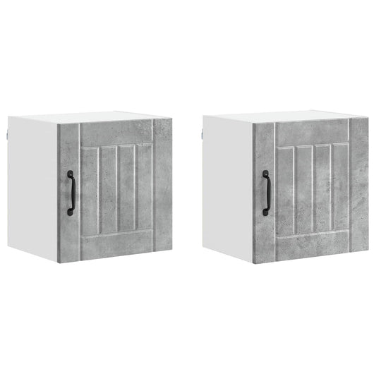 Mobile da cucina 2 pcs Grigio cemento 40 x 31 x 40 cm 884881