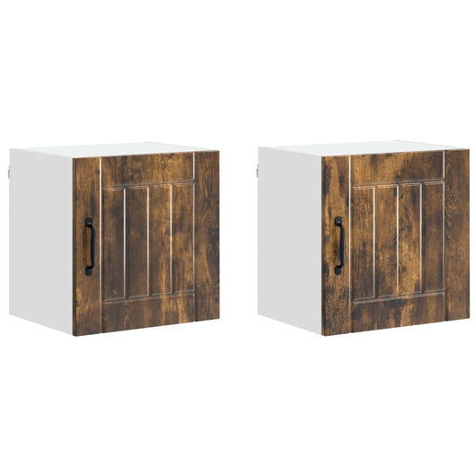 Mobile da cucina 2 pcs Rovere fumé 40 x 31 x 40 cm 884885
