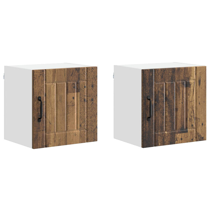 Mobile da cucina 2 pz-Set di 2 Armadio da cucina Legno vecchio 40 x 31 x 40 cm 964726