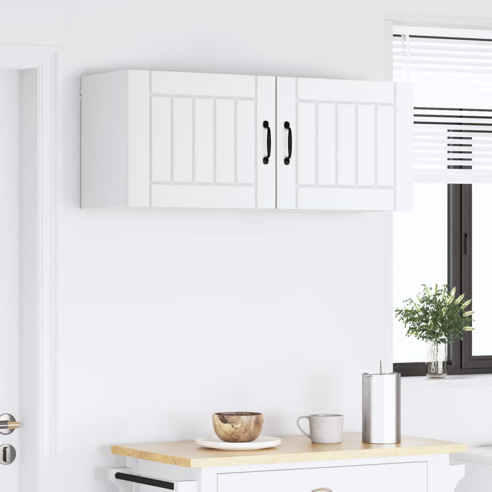 Mobile da cucina 2 pcs Bianco 50 x 31 x 40 cm Legno multistrato 884895