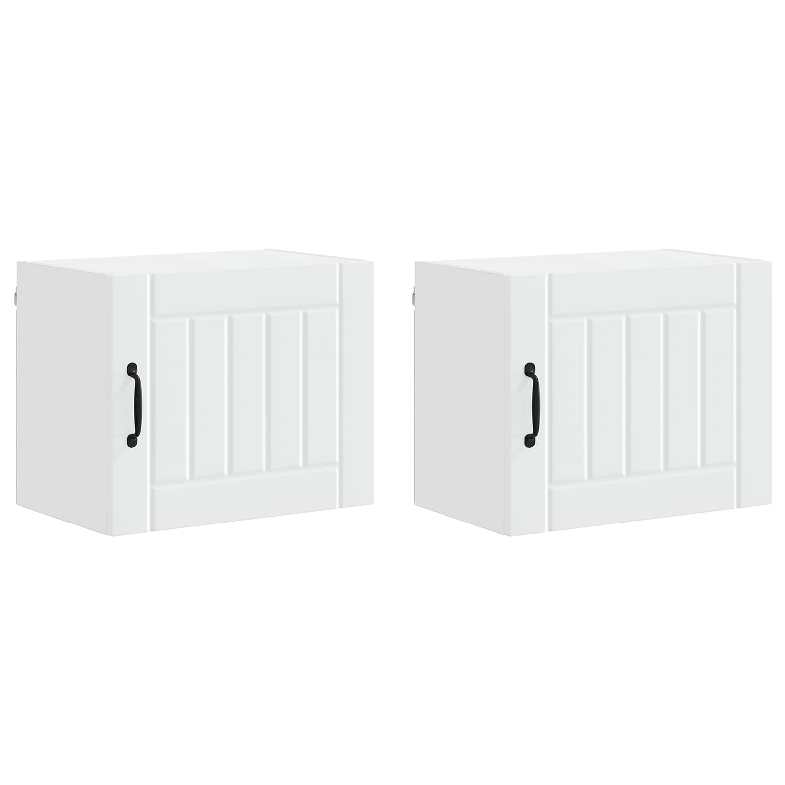 Mobile da cucina 2 pcs Bianco 50 x 31 x 40 cm Legno multistrato 884895