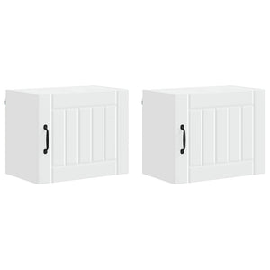 Mobile da cucina 2 pcs Bianco 50 x 31 x 40 cm Legno multistrato 884895
