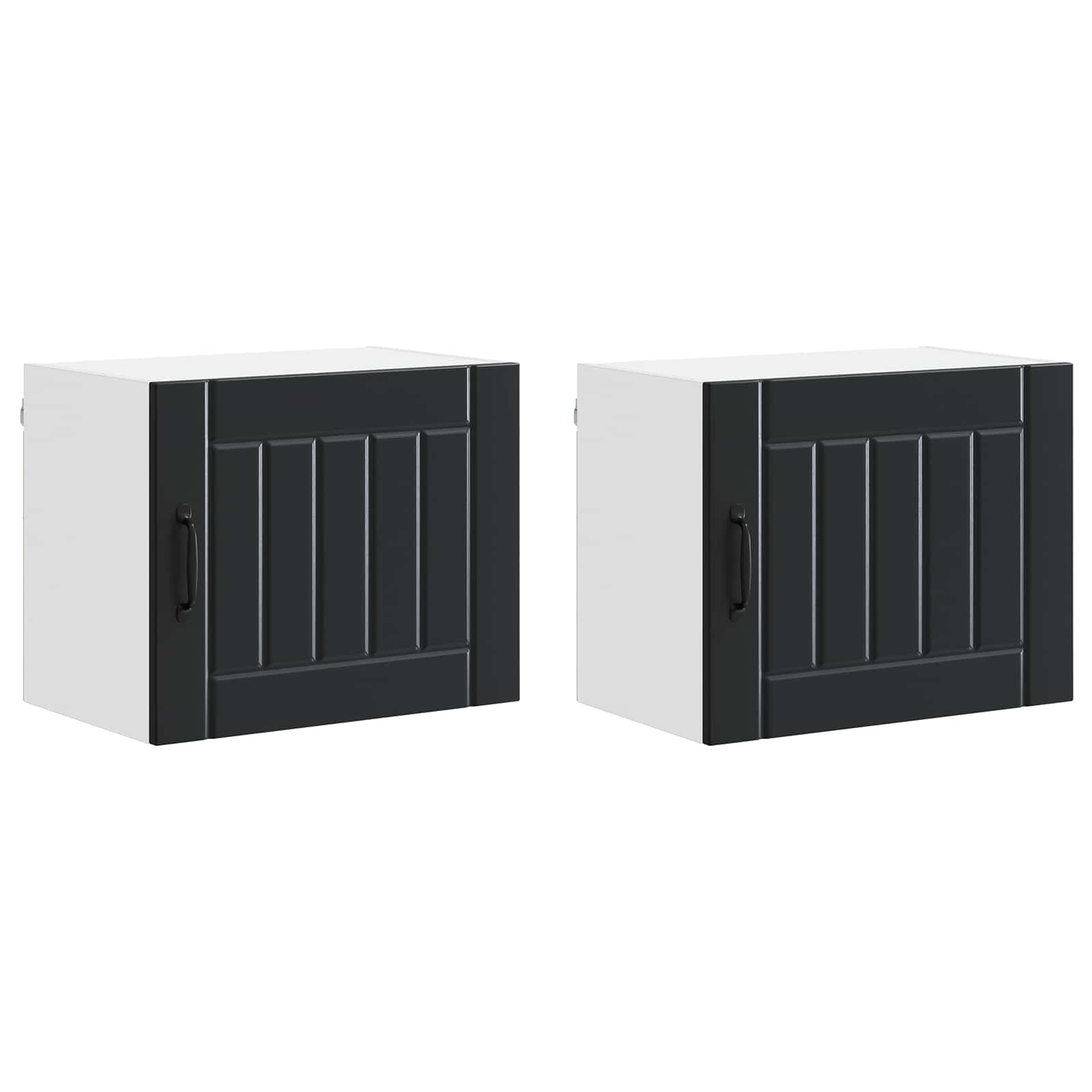 Mobile da cucina 2 pcs Nero 50 x 31 x 40 cm Legno multistrato 884897