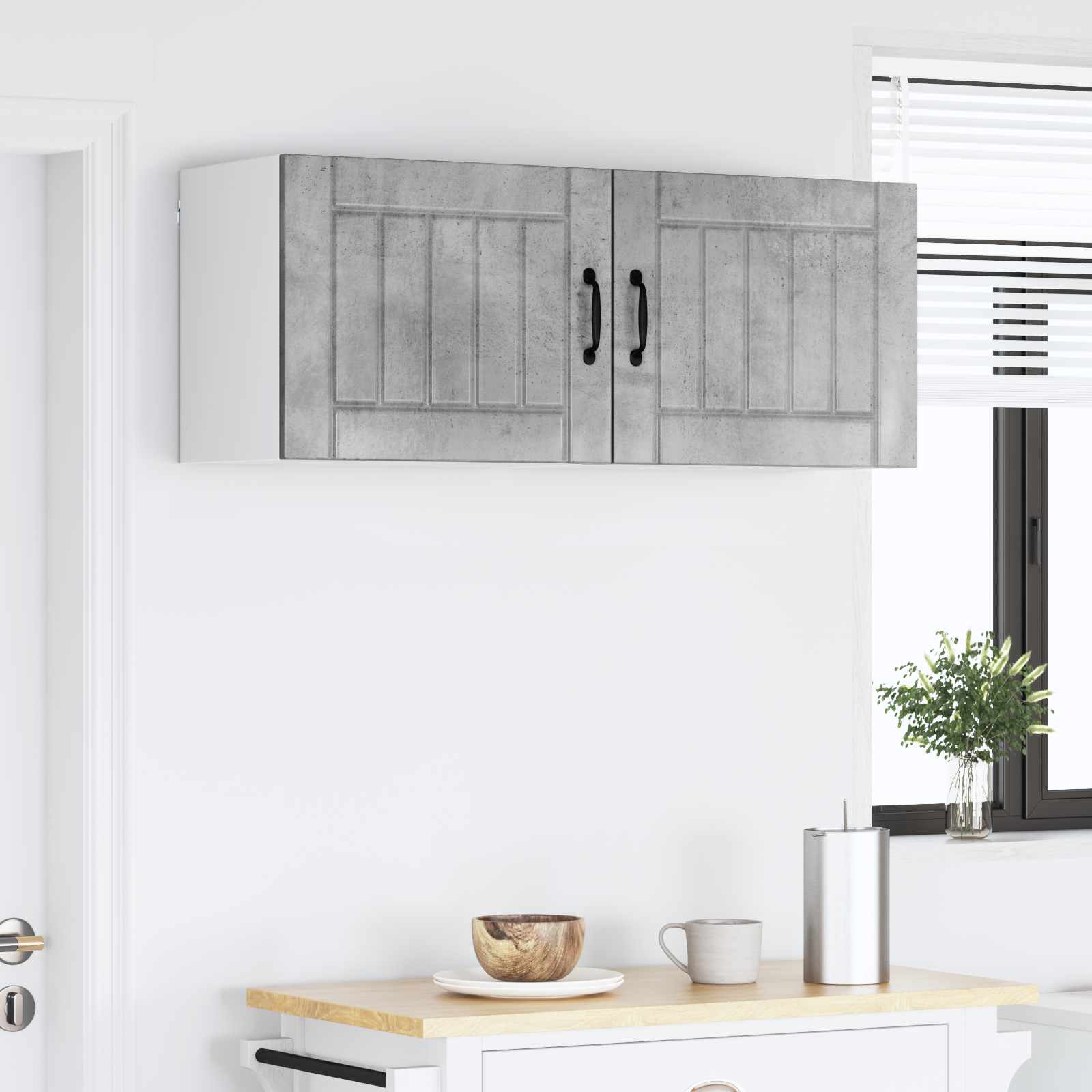 Mobile da cucina 2 pcs Grigio cemento 50 x 31 x 40 cm 884901