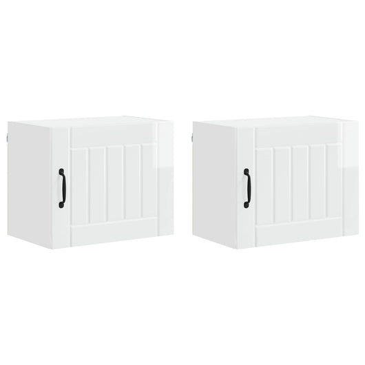 Mobile da cucina 2 pcs Bianco Lucido 50 x 31 x 40 cm 884903