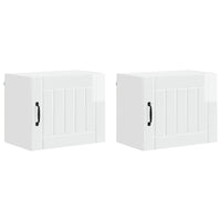 Mobile da cucina 2 pz-Set di 2 Armadio da cucina Bianco Lucido 50 x 31 x 40 cm 499076