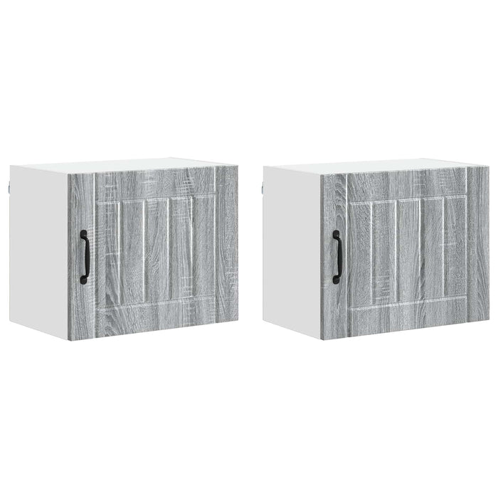 Mobile da cucina 2 pz-Set di 2 Armadio da cucina Grigio Sonoma 50 x 31 x 40 cm 862682