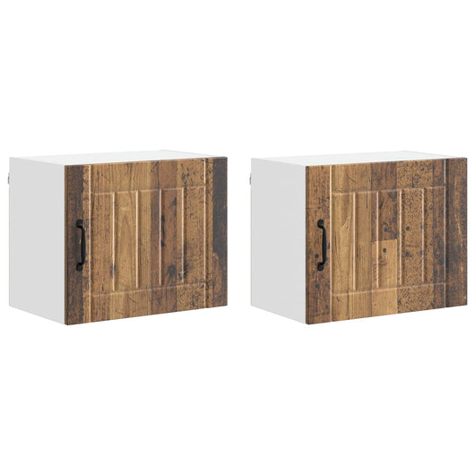Mobile da cucina 2 pz-Set di 2 Armadio da cucina Legno vecchio 50 x 31 x 40 cm 699609