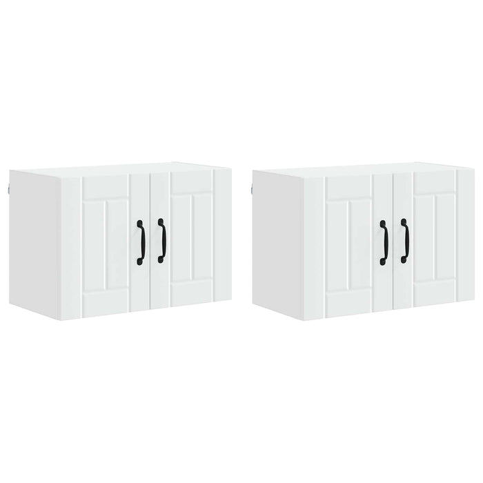 Mobile da cucina 2 pcs Bianco 60 x 31 x 40 cm Legno multistrato 884915