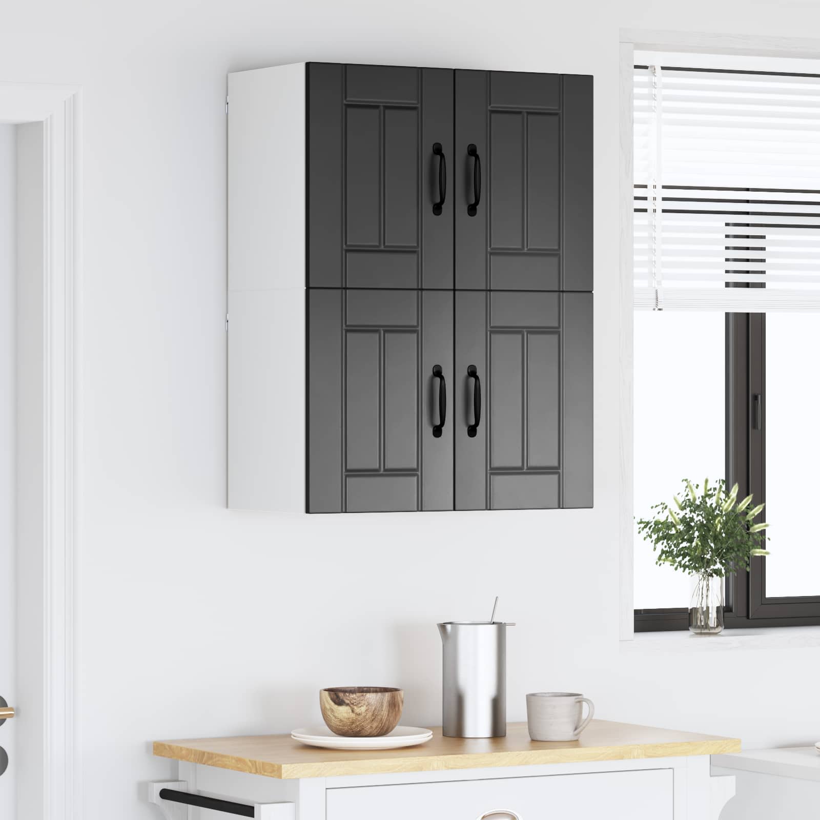 Mobile da cucina 2 pcs Nero 60 x 31 x 40 cm Legno multistrato 884917