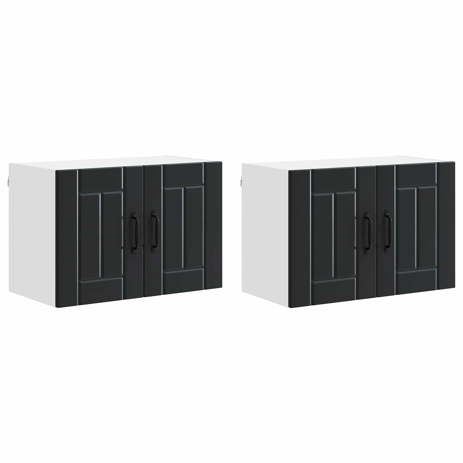 Mobile da cucina 2 pcs Nero 60 x 31 x 40 cm Legno multistrato 884917