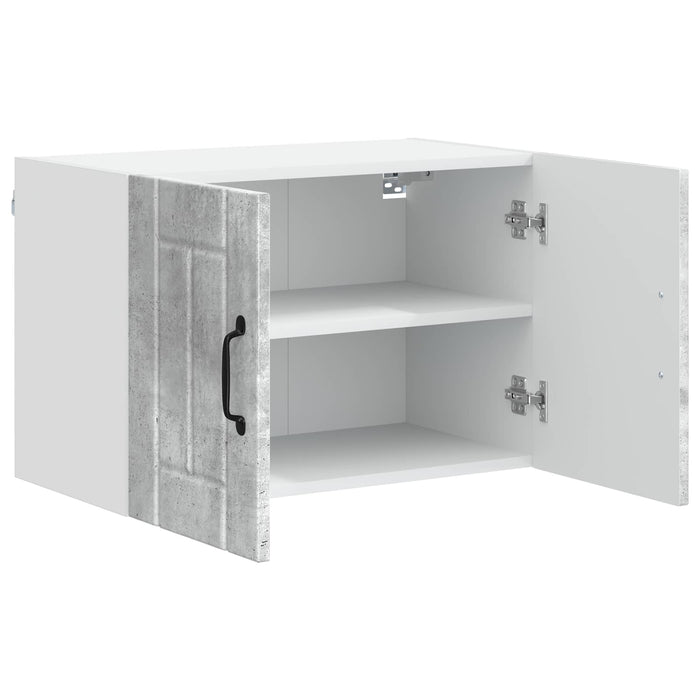 Pensile cucina-Mobile Cucina da Parete Grigio cemento 60 x 31 x 40 cm Legno multistrato