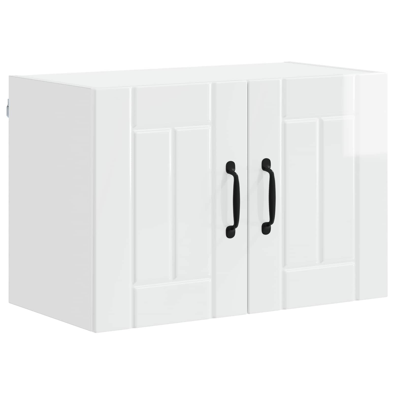 Armadi a pareti per cucina 2 pz-Set di 2 Armadi sospesi per Cucina Bianco Lucido 60 x 31 x 40 cm