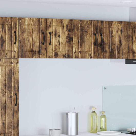 Armadi a pareti per cucina 2 pz-Set di 2 Armadi sospesi per Cucina Rovere fum¨¦ 60 x 31 x 40 cm