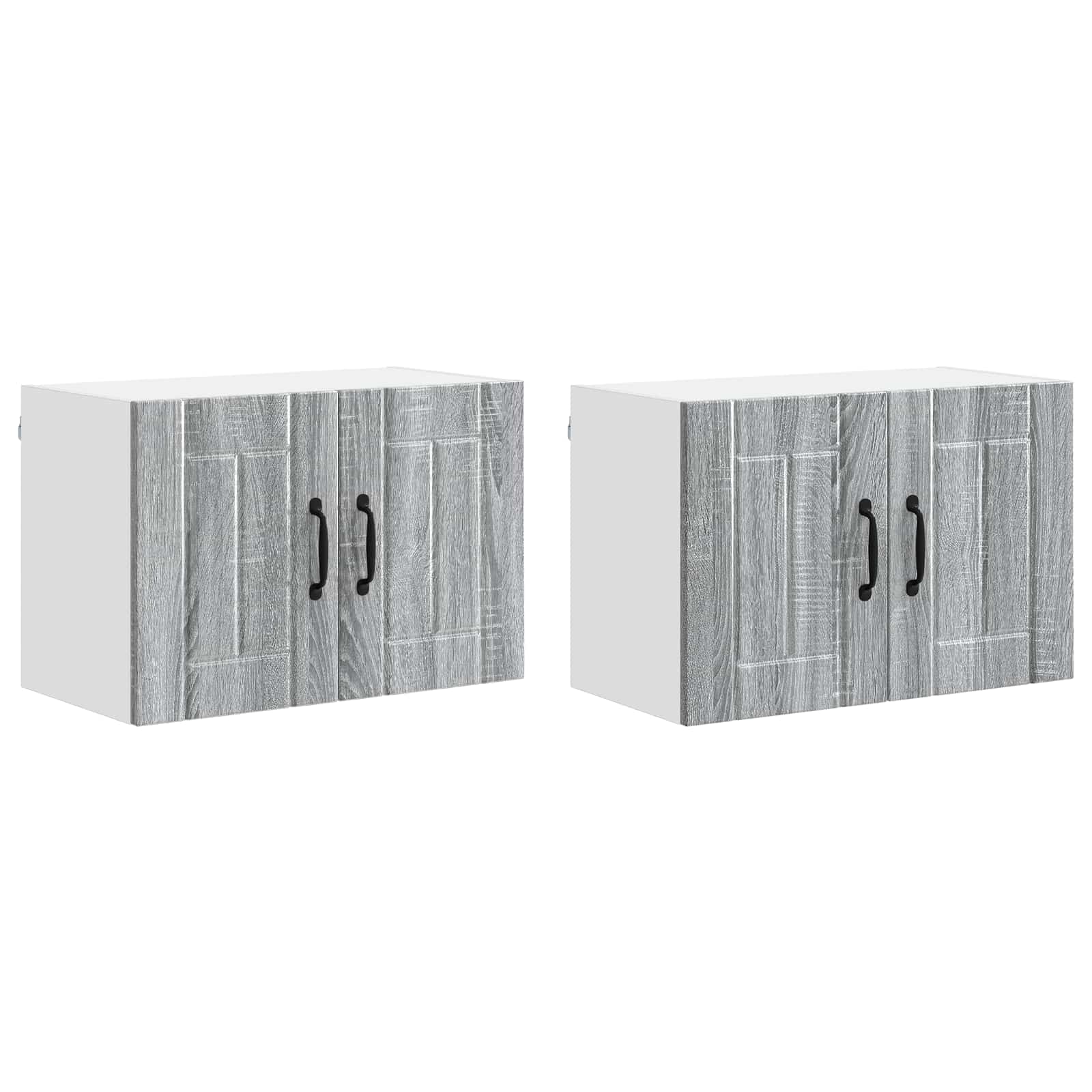 Armadi a pareti per cucina 2 pz-Set di 2 Armadi sospesi per Cucina Grigio Sonoma 60 x 31 x 40 cm